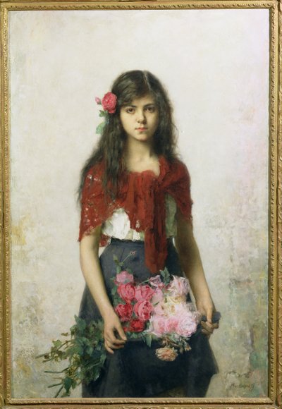 Çiçek Satıcısı by Alexei Alexevich Harlamoff
