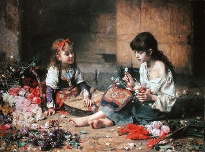 Genç Çiçek Kızları by Alexei Alexevich Harlamoff