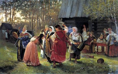 Düğün Arifesi Partisi, 1889 by Alexei Ivanovich Korzukhin