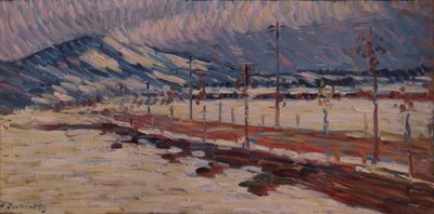 bir köprü by Alexej von Jawlensky