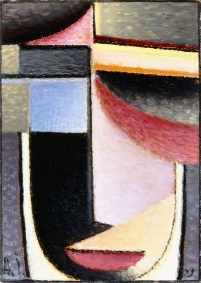 Soyut Kafa: Kadeh Beni Geçti, 1929 by Alexej von Jawlensky