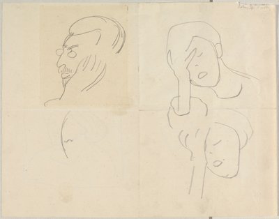 Bildnisskizze Kandinsky by Alexej von Jawlensky