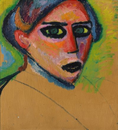 Kadın yüzü. 1911 by Alexej von Jawlensky
