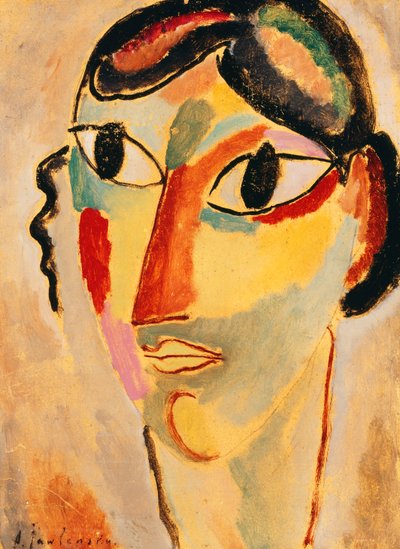 İtalyan Kız, 1918 by Alexej von Jawlensky