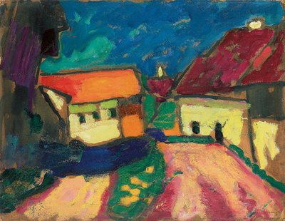 Peyzaj Etüdü, Köy Yolu, c. 1908 by Alexej von Jawlensky
