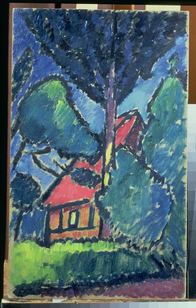Manzara, c.1910 (karton üzerine yağlı boya) by Alexej von Jawlensky