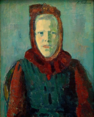 kapüşonlu kız by Alexej von Jawlensky