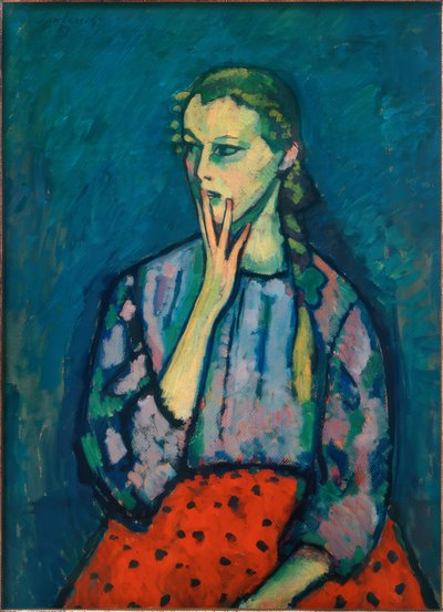 Bir kızın portresi, 1909 by Alexej von Jawlensky