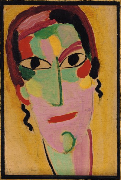 Mistik Kafa: Tamamen Uyanık, c. 1917 by Alexej von Jawlensky