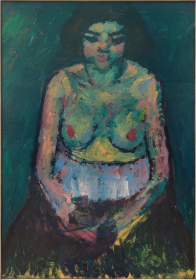 kadın yarı çıplak by Alexej von Jawlensky