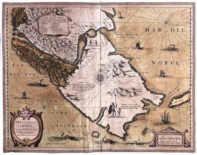 Macellan Boğazı, Tierra del Fuego, A.H. Jaillot tarafından 