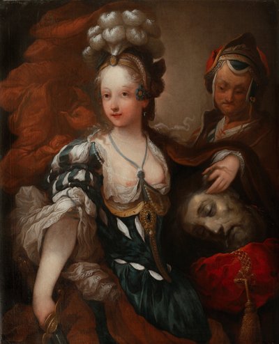 Judith, Holofernes Başkanı ile, 18. yüzyılın ortalarında. by Alexis Grimou