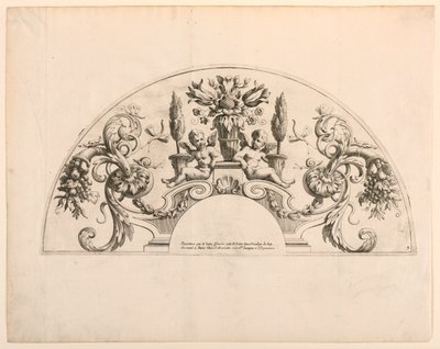 Fan yaprakları, Setin beşinci ve altıncı plakaları, "Divers Desseins de grands Eventails, Encrans, et autres Ornamens, icat et oyulmuş par Nicolas Loire" by Alexis Loir