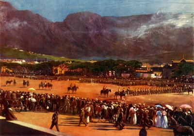 'Cape Town Muhafızlarının Geçit Töreni Alanında Toplanması Cape Town, 12 Ocak 1901', 1901 by Alf S Hosking