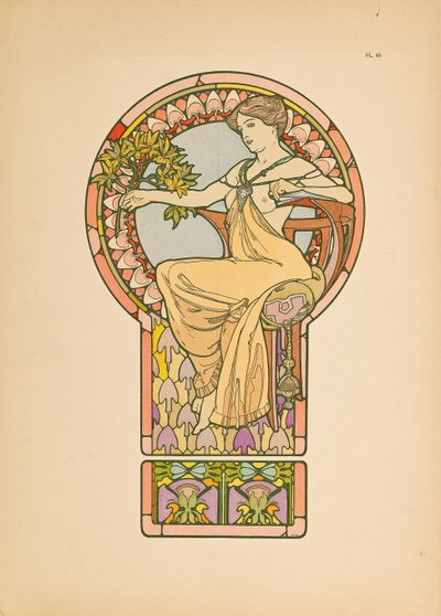 Dekoratif Belgeler, 1902. by Alfons Marie Mucha