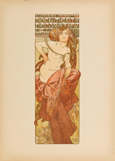 Dekoratif Belgeler, 1902. by Alfons Marie Mucha