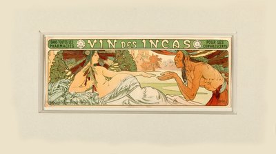 Vin des İnkalar, 1897. by Alfons Marie Mucha