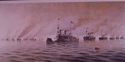1898 İspanyol-Amerikan Savaşı, Manila Körfezi Savaşı by Alfonso Sanz