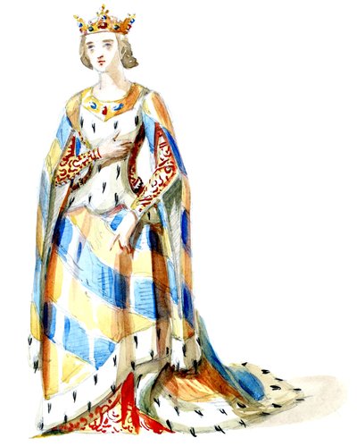 Halévy - La magicienne - Alfred Albert tarafından kostüm modelleri - 05. Mme Gueymard, 2. kostüm (rötuşlanmış) by Alfred Albert