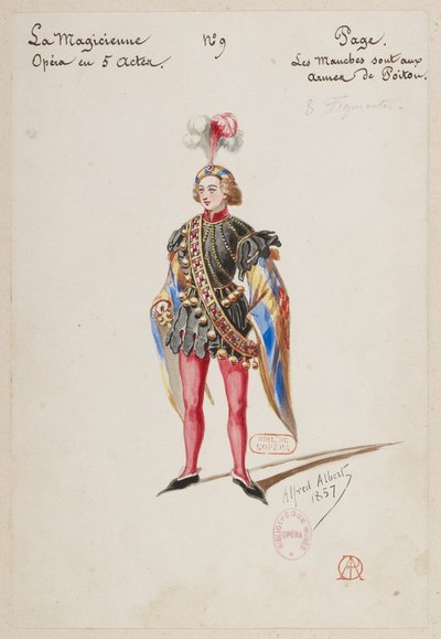 Halévy - La magicienne - Alfred Albert tarafından kostüm modelleri - 09. Sayfa. Sekiz ekstra by Alfred Albert