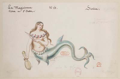 Halévy - La magicienne - Alfred Albert tarafından kostüm modelleri - 14. Siren by Alfred Albert