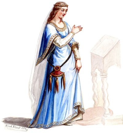 Halévy - La magicienne - Alfred Albert tarafından kostüm modelleri - 22 (Mélusine ) (rötuşlanmış) by Alfred Albert