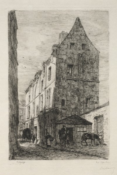Beyaz Kraliçe olarak bilinen ev, Rue de Marmousets by Alfred Alexandre Delauney