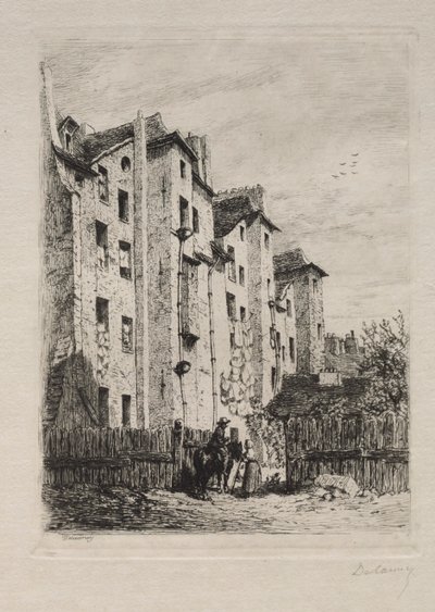 Evler, Rue de Lyonnais by Alfred Alexandre Delauney