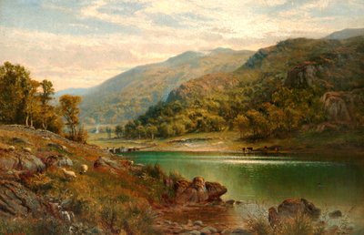 Llyn Mymbyr, Capel Curig, 1882 by Alfred Augustus Glendening