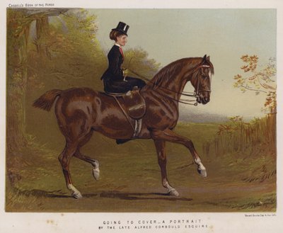 Örtüye Gitmek (renkli lito) by Alfred Chantrey Corbould