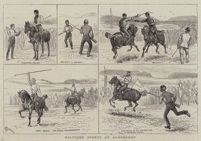 Aldershot'ta Askeri Sporlar by Alfred Chantrey Corbould