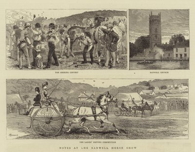 Banwell At Gösterisinden Notlar by Alfred Chantrey Corbould