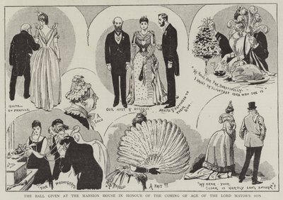 Lord Mayor'ın Oğlunun Yaşının Gelişi Anısına Konak Evinde Verilen Balo by Alfred Chantrey Corbould