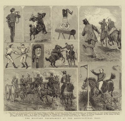 Ziraat Salonunda Askeri Turnuva by Alfred Chantrey Corbould