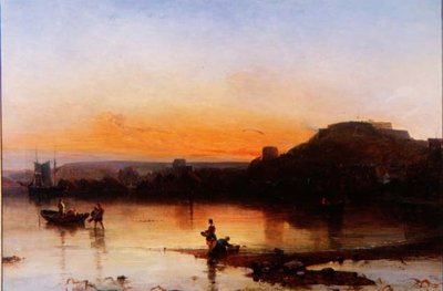 Gün batımında Fort Regent by Alfred Clint