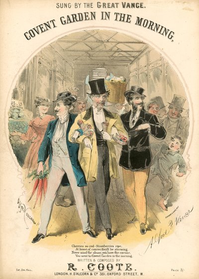 Müzik notası: Sabah Covent Garden by Alfred Concanen