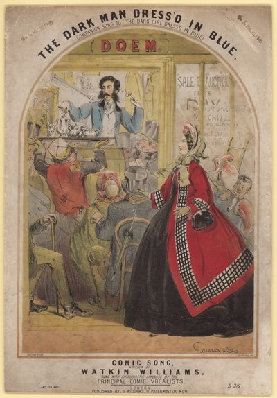 Mavi Giyinmiş Karanlık Adam by Alfred Concanen