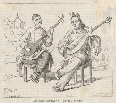 Çinli beyler sahada oynuyor by Alfred Crowquill