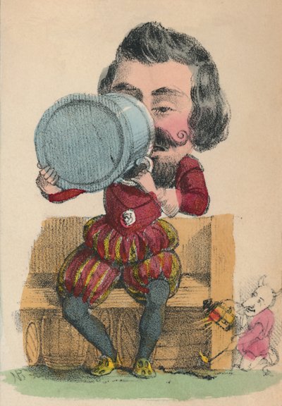 I. James, 1856 by Alfred Crowquill