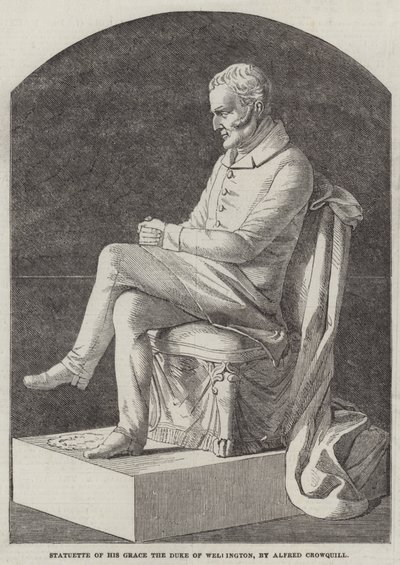 Wellington Dükü Majesteleri Heykelciği by Alfred Crowquill