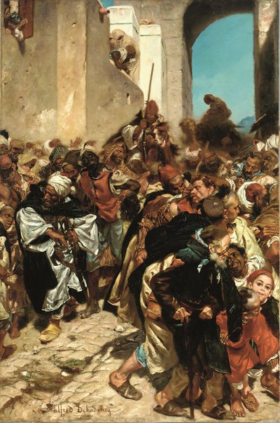 Faslı mahkumlar (tuval üzerine yağlı boya) by Alfred Dehodencq