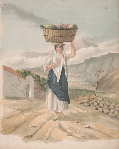 Port Orotava'nın kadın seyyar satıcısı by Alfred Diston
