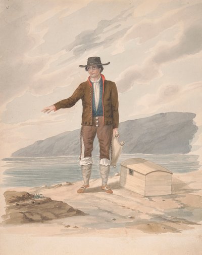 Deniz kıyısında duran adam - Hierro by Alfred Diston