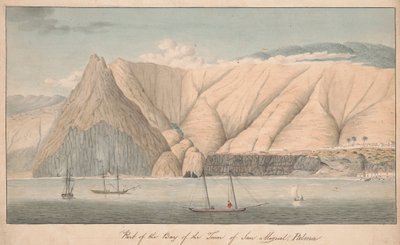 San Miguel Kasabası Körfezi'nin bir parçası, La Palma by Alfred Diston