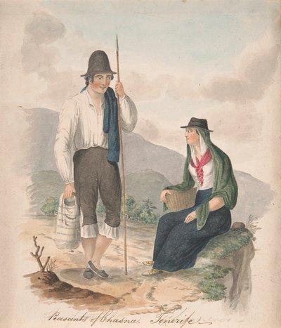 Chasna, Tenerife Köylüleri by Alfred Diston