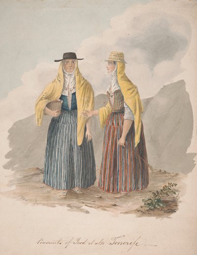 Ycod el alto, Tenerife köylüleri by Alfred Diston