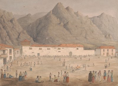 Tenerife, Los Silos Köyü'ndeki Meydan by Alfred Diston
