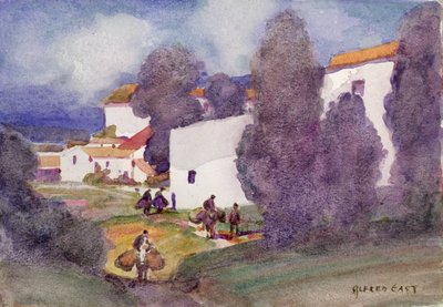 Bir Akdeniz Köyü by Alfred East