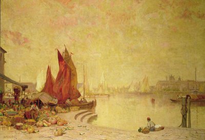 Venedik Rıhtımı by Alfred East