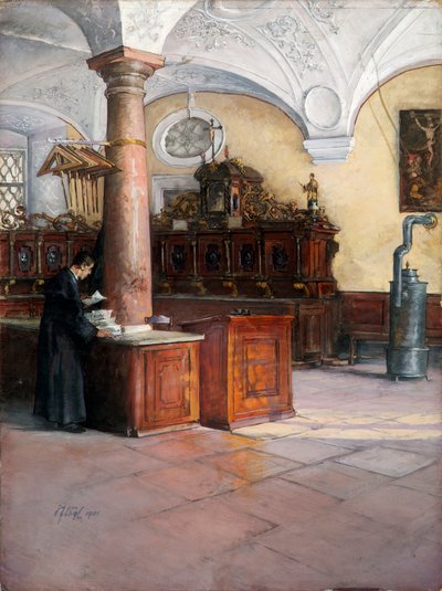 Viyana'daki üniversite kilisesinin kutsallığı by Alfred Edler von Pflügl